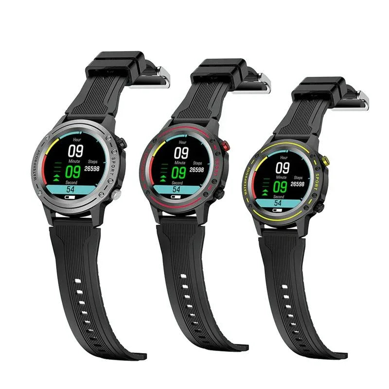 Waterproof Bluetooth Bracelet With Hr And Temperature Tracking - Red - Mekamart Australia