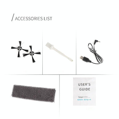 3-in-1 Smart Vacuum Cleaner Robot - Rechargeable Multifunctional Dry / Wet - White