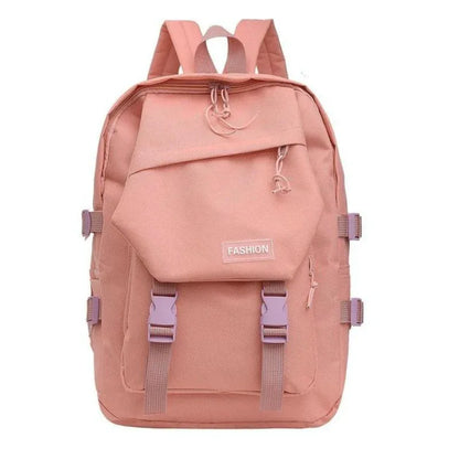 School Backpack with Harajuku Style - Black - Mekamart Australia