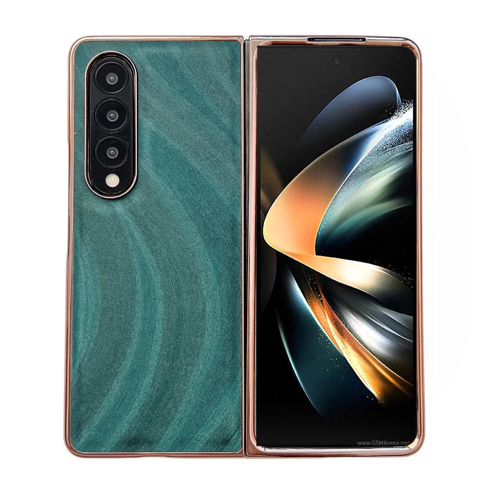 For Samsung Galaxy Z Fold4 5G Nano Electroplating Case - Green Grass - Mekamart Australia