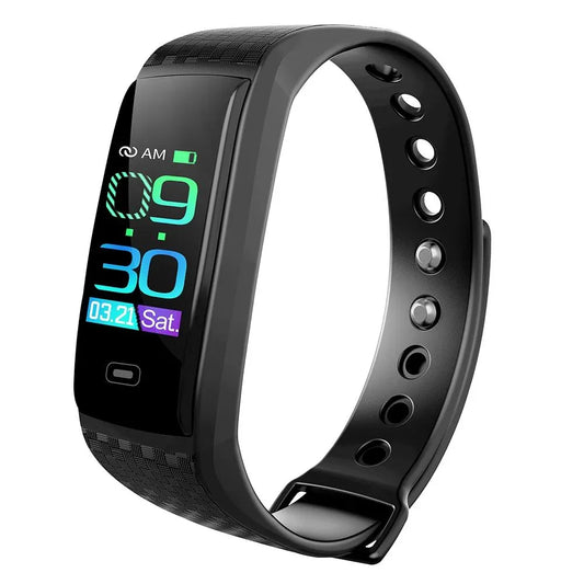 Smart Bracelet With Call Reminder Heart Rate & Sleep Monitoring - Ip67 Waterproof - Black - Mekamart Australia