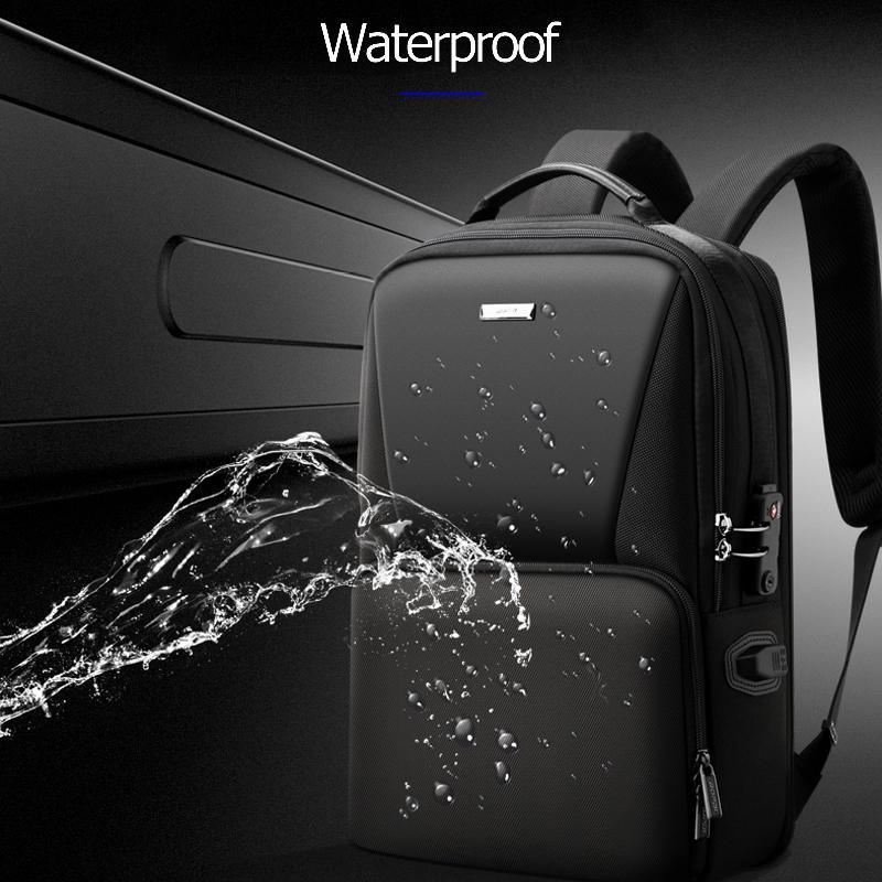 Anti-theft Waterproof Business Backpack for Travel - 30x15x44cm in Black - Mekamart Australia