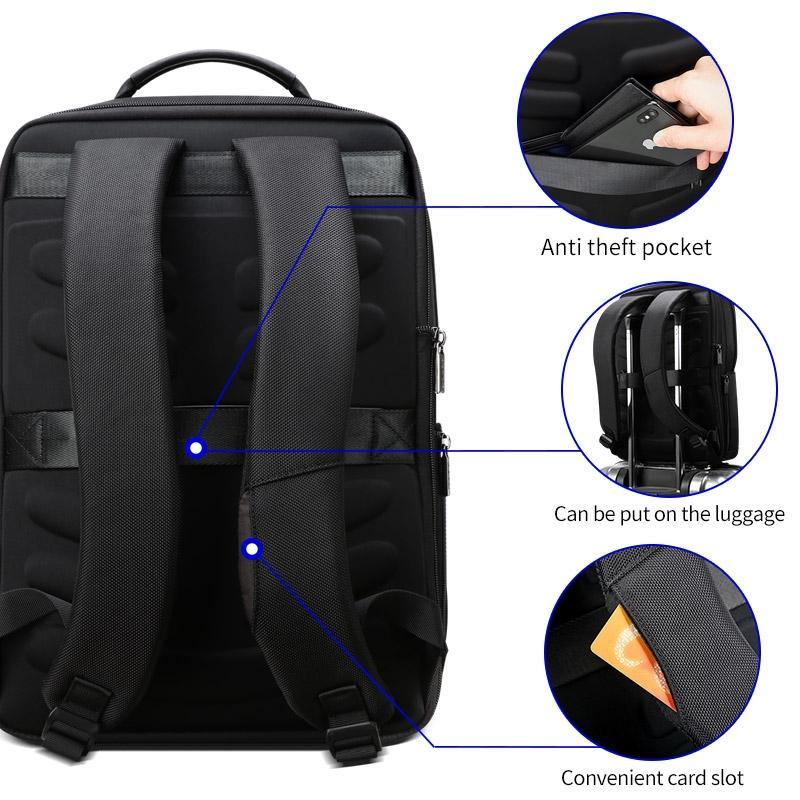 Anti-theft Waterproof Business Backpack for Travel - 30x15x44cm in Black - Mekamart Australia