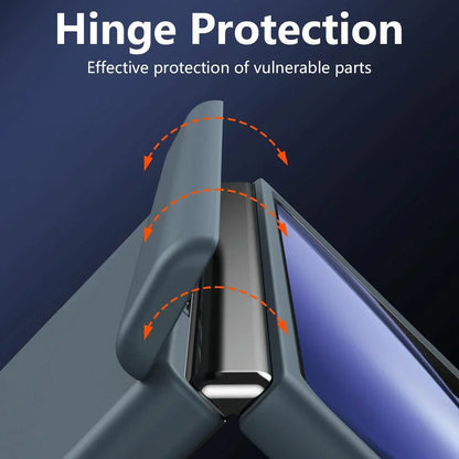 For Samsung Galaxy Z Fold4 5G Shockproof Case With Holder - All-Inclusive - Red - Mekamart Australia