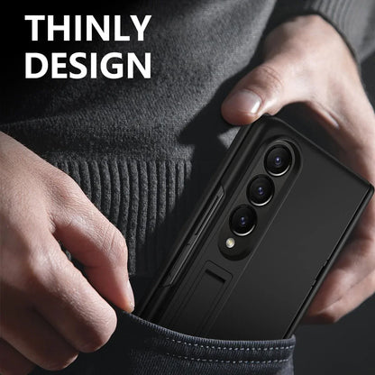 For Samsung Galaxy Z Fold4 5G Shockproof Case With Holder - All-Inclusive - Red - Mekamart Australia