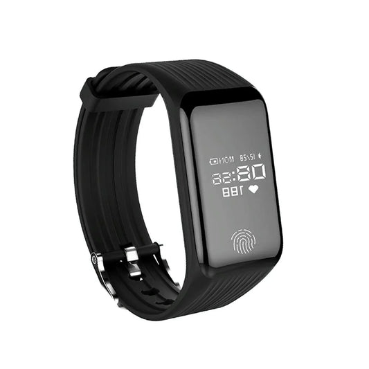 Waterproof Oled Fitness Tracker - Ip67 - Black - Mekamart Australia