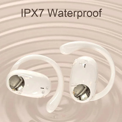 Wireless Dual-mic Bluetooth Earphones with Noise Reduction and Led Display - Skin-Colour - Mekamart Australia