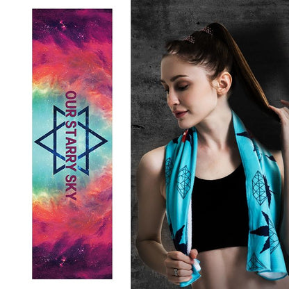 Quick Drying Cooling Towel For Outdoor Sports 100 X 30Cm - Sky
