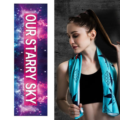 Quick Drying Cooling Towel For Outdoor Sports 100 X 30Cm - Sky