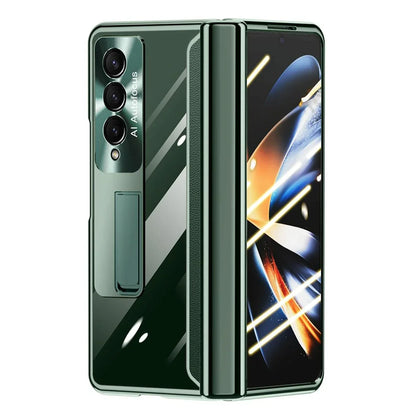 For Samsung Galaxy Z Fold4 5G Samsung Fold 4 Full Body Hinge Case - Electroplated - Green - Mekamart Australia