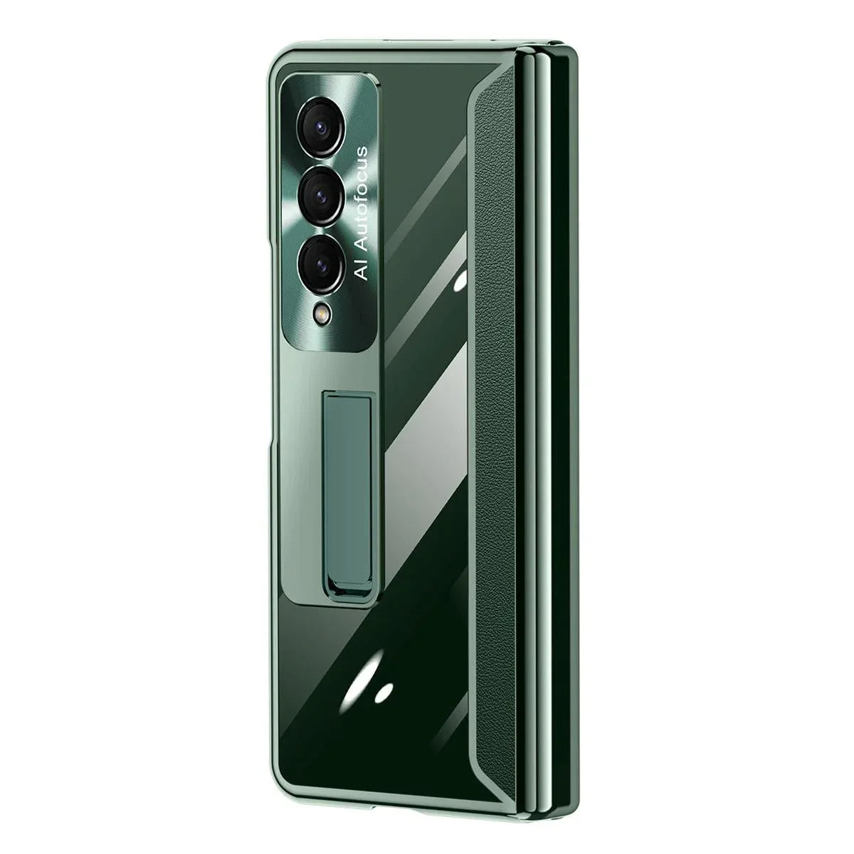 For Samsung Galaxy Z Fold4 5G Samsung Fold 4 Full Body Hinge Case - Electroplated - Green - Mekamart Australia