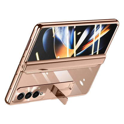 For Samsung Galaxy Z Fold4 5G Samsung Fold 4 Full Body Hinge Case - Electroplated - Green - Mekamart Australia