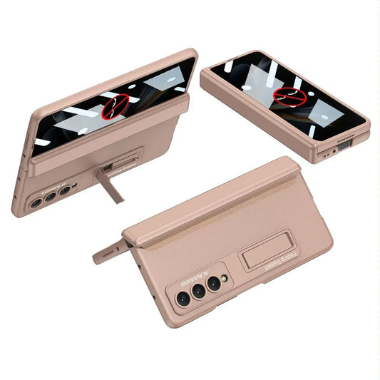 For Samsung Galaxy Z Fold4 5G Magnetic Fold Case - Full Coverage - Gold - Mekamart Australia