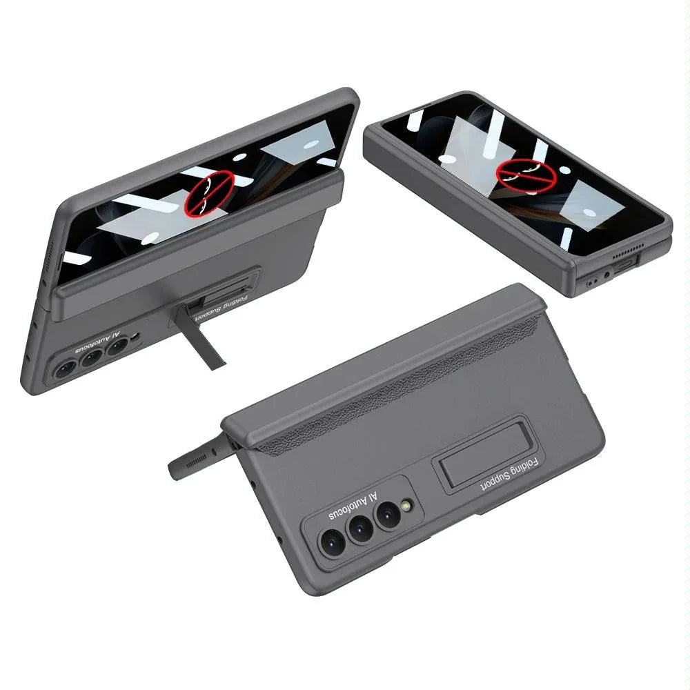 For Samsung Galaxy Z Fold4 5G Magnetic Fold Case - Full Coverage - Gold - Mekamart Australia