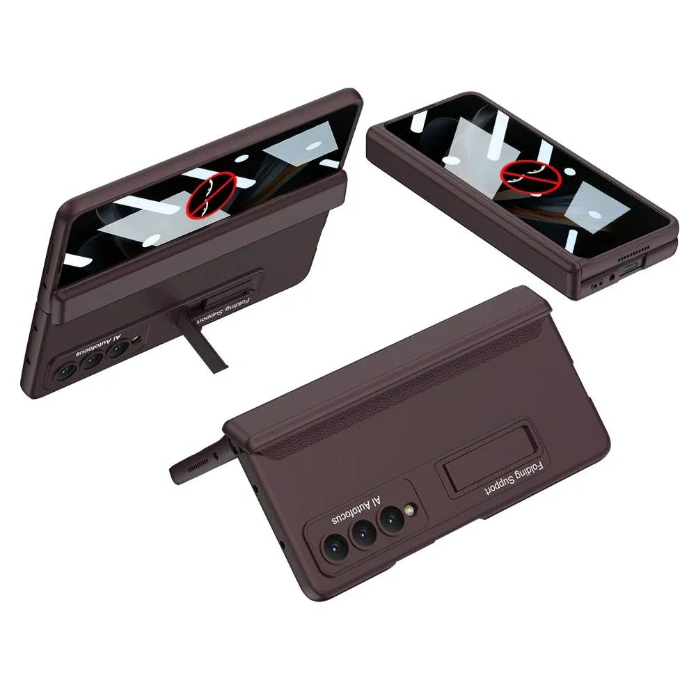 For Samsung Galaxy Z Fold4 5G Magnetic Fold Case - Full Coverage - Gold - Mekamart Australia