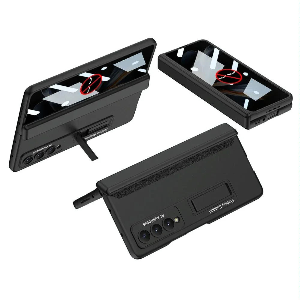 For Samsung Galaxy Z Fold4 5G Magnetic Fold Case - Full Coverage - Gold - Mekamart Australia