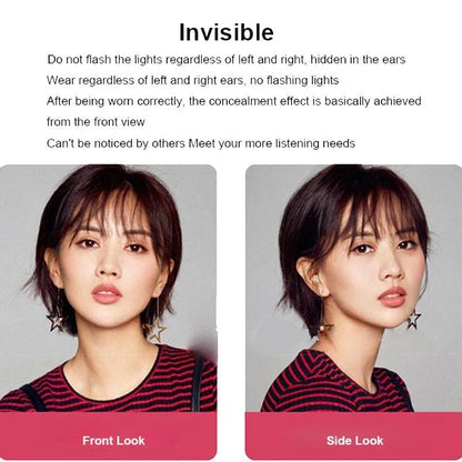 Wireless Noise-cancelling Earbuds with Digital Display and Charging Case - Skin Colour - Mekamart Australia