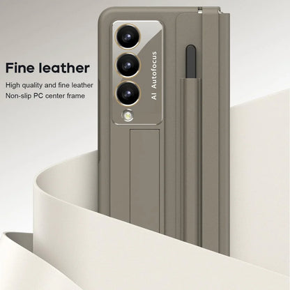 For Samsung Galaxy Z Fold4 5G Full Coverage Pc Case With Pen - White - Mekamart Australia