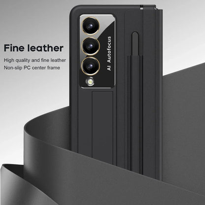 For Samsung Galaxy Z Fold4 5G Full Coverage Pc Case With Pen - White - Mekamart Australia