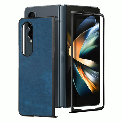 For Samsung Galaxy Z Fold4 5G Pu Back Cover - Solid Colour - Green - Mekamart Australia