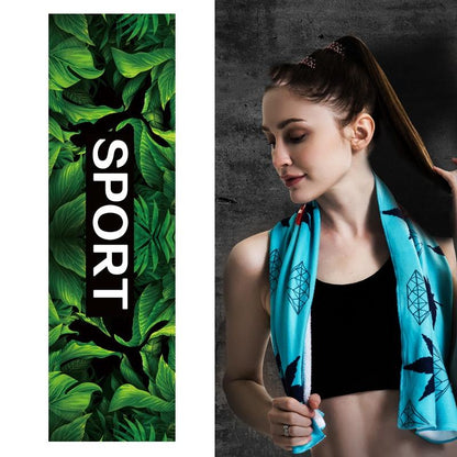 Quick Drying Cooling Towel For Outdoor Sports 100 X 30Cm - Starry Sky