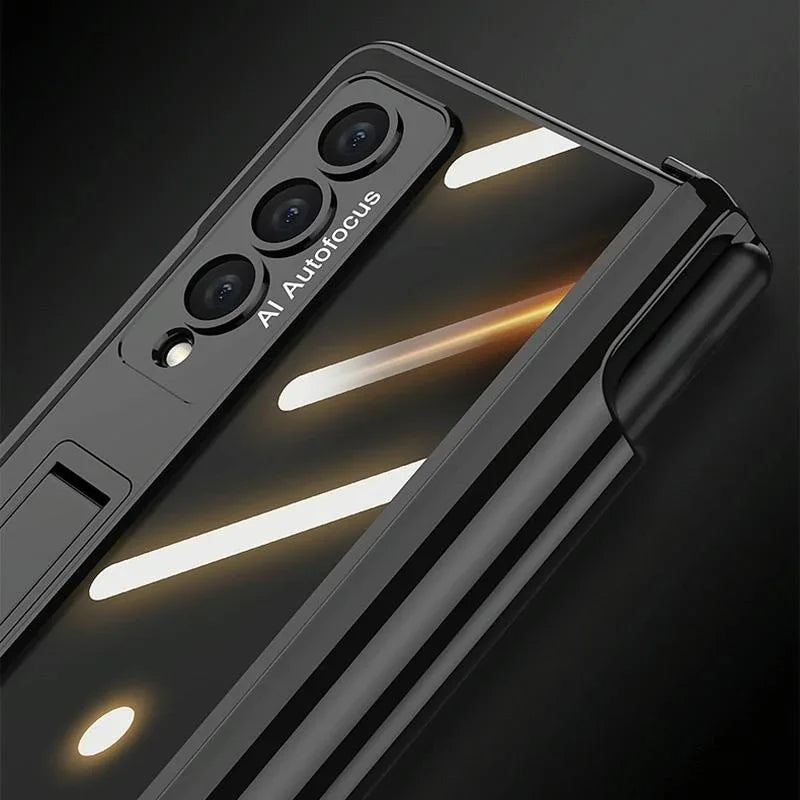 For Samsung Galaxy Z Fold4 5G Magnetic Privacy Case - Foldable - Silver - Mekamart Australia