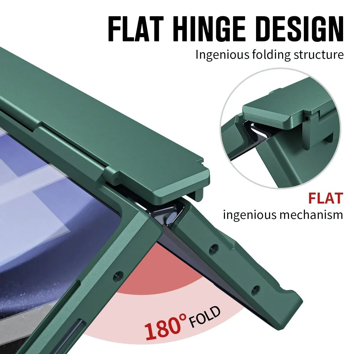 For Samsung Galaxy Z Fold4 5G Shockproof Diamond Case With Hinge And Pen - Blue - Mekamart Australia