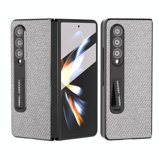 For Samsung Galaxy Z Fold4 5G Diamond Edge Case With Holder - Black - Mekamart Australia