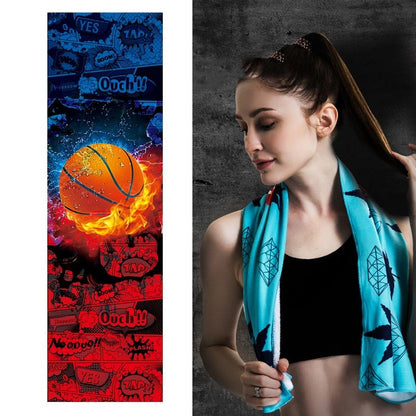 Quick Drying Cooling Towel For Outdoor Sports 100 X 30Cm - Lightning