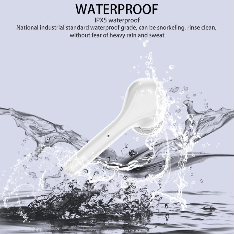 Wireless Stereo Sports Bluetooth Earphones with Charging Box - K88 Tws - Pink - Mekamart Australia