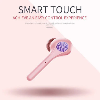 Wireless Stereo Sports Bluetooth Earphones with Charging Box - K88 Tws - Pink - Mekamart Australia