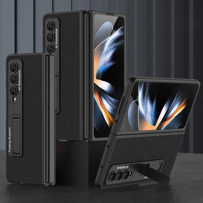 For Samsung Galaxy Z Fold4 5G Leather Case With Stand - Ultra Thin - Forest Green - Mekamart Australia