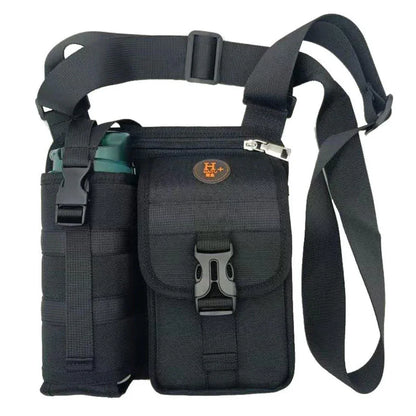 Vibe Geeks Waterproof Camping Wear Resistant Chest Crossbody Sling Shoulder Bags with Water Bottle Holder - Green - Mekamart Australia