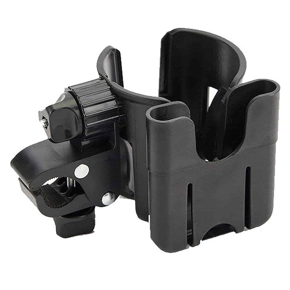 Vibe Geeks Convenient 2-in-1 Stroller Cup and Phone Holder for On-the-go Parenting - Black
