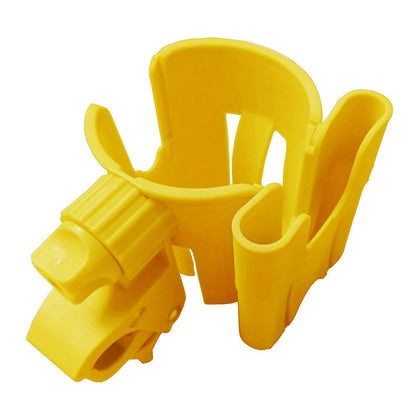 Vibe Geeks Convenient 2-in-1 Stroller Cup and Phone Holder for On-the-go Parenting - Yellow