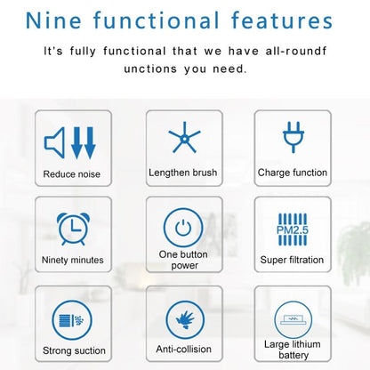 Smart Household Vacuum Cleaner - 1800pa Suction - Ca0380H