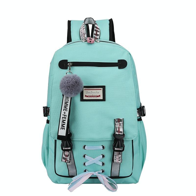 Anti-theft Usb Backpack for Sports and Leisure - Green - Mekamart Australia