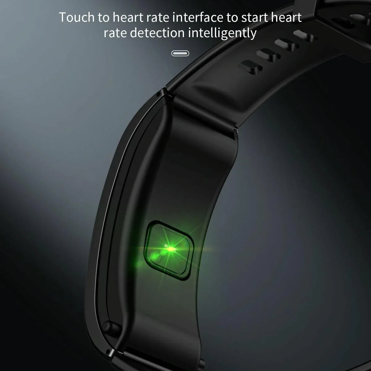 Bluetooth Sleep Heart Monitor Bracelet - B7 - Silver + Black Leather Belt - Mekamart Australia