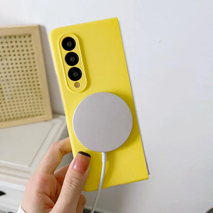 For Samsung Galaxy Z Fold4 5G Magnetic Skin Case - Magsafe - Black - Mekamart Australia