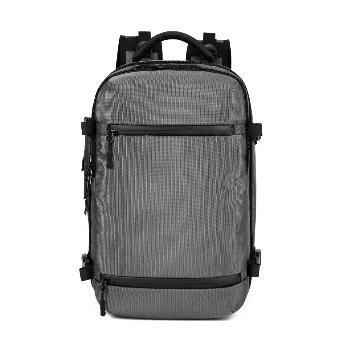 17 Inch Waterproof Usb Shoulder Backpack for Travel - Light Grey - Mekamart Australia