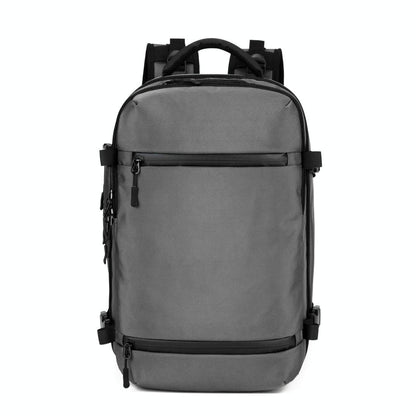 17 Inch Waterproof Usb Shoulder Backpack for Travel - Light Grey - Mekamart Australia