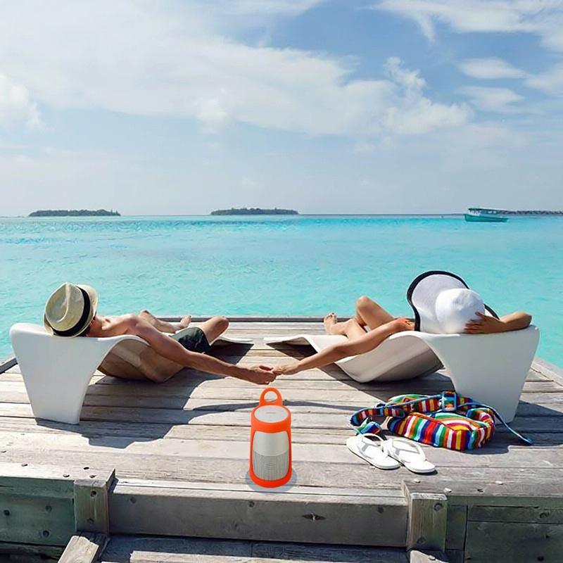 Protective Case for Bose Soundlink Revolve+ Speaker - Portable and Bluetooth - Silver Grey - Mekamart Australia