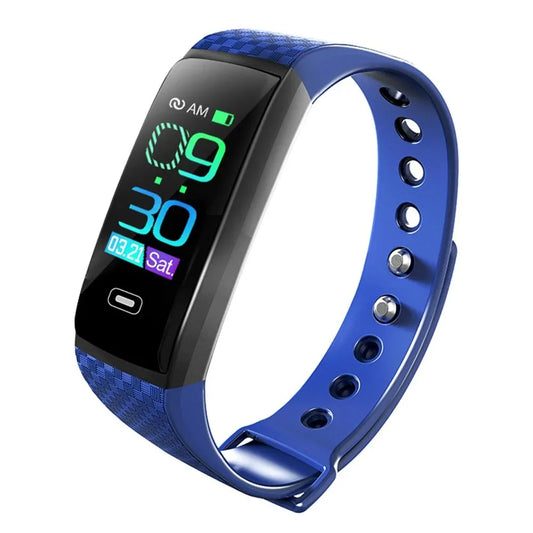 Smart Bracelet With Call Reminder Heart Rate & Sleep Monitoring - Ip67 Waterproof - Blue - Mekamart Australia