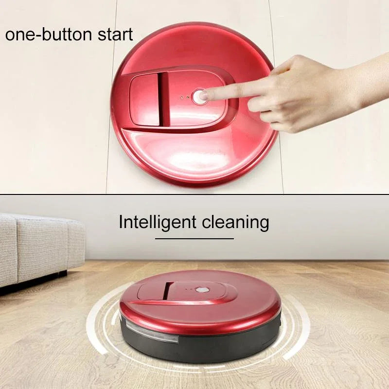 Smart Household Sweeping Robot - Efficient Cleaning - Red - Mekamart Australia
