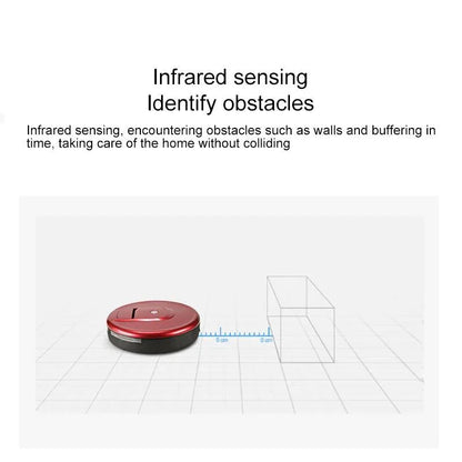 Smart Household Sweeping Robot - Efficient Cleaning - Red - Mekamart Australia