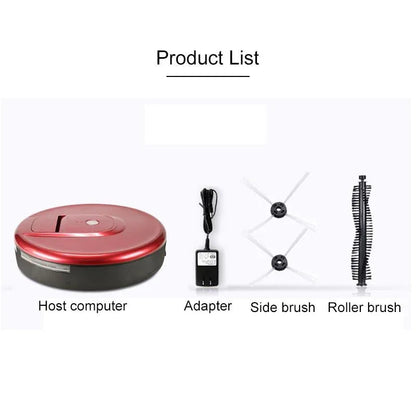 Smart Household Sweeping Robot - Efficient Cleaning - Red - Mekamart Australia