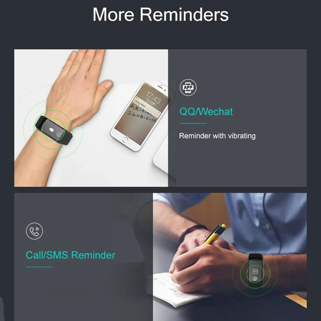 Waterproof Oled Fitness Tracker - Ip67 - Red - Mekamart Australia