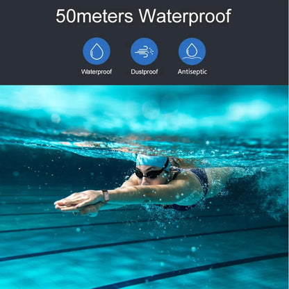 Waterproof Oled Fitness Tracker - Ip67 - Red - Mekamart Australia