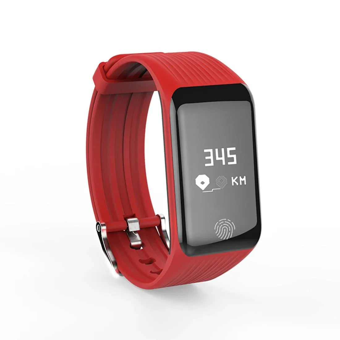 Waterproof Oled Fitness Tracker - Ip67 - Red - Mekamart Australia