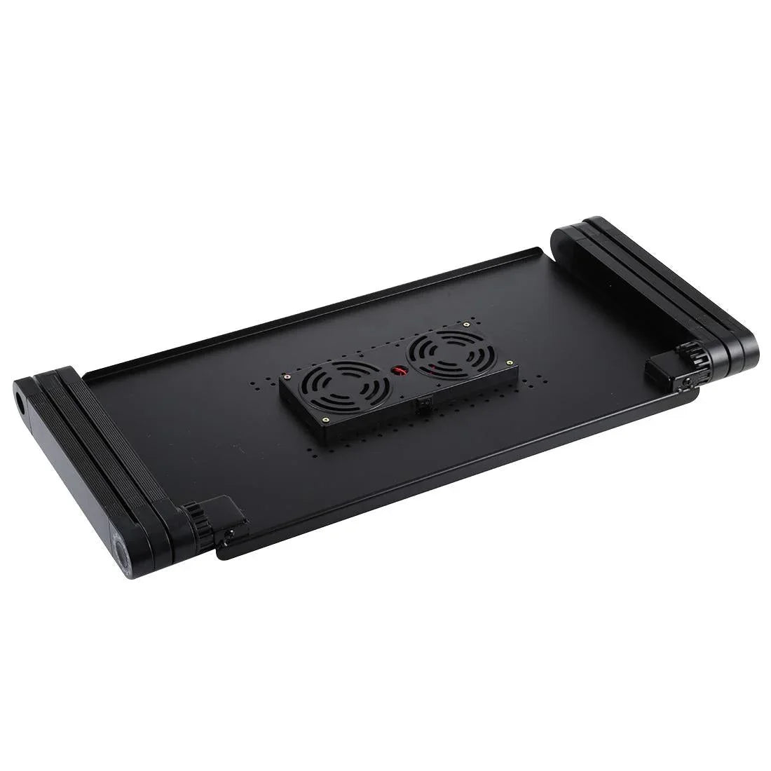 Adjustable Foldable Laptop Stand with Fans & Mouse Pad - Portable Aluminum - Red - Mekamart Australia